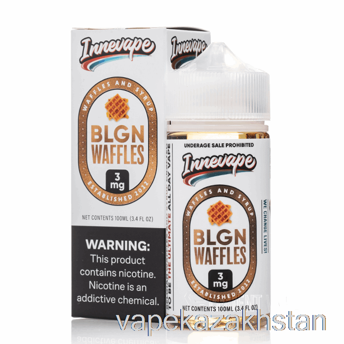 Vape Kazakhstan BLGN Waffles - Innevape E-Liquids - 100mL 3mg